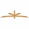 Ekena Millwork Davenport Rough Sawn Timber Gable Bracket, Western Red Cedar, 96"W x 24"H x 4"D x 4"F, 6/12 Pitch GBW096X24X0404DAV00RWR - alternate 1